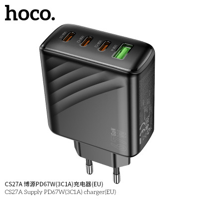 Hoco. CS27A Cargador PD67W (3C1A) Hoco. CS27A Cargador PD67W (3C1A)