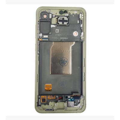 Pantalla Completa Original Servicepack Para Samsung A55 5G / A556 Con Marco Amarillo