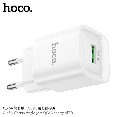Hoco C145A Cargador 18W QC3.0 (1A)