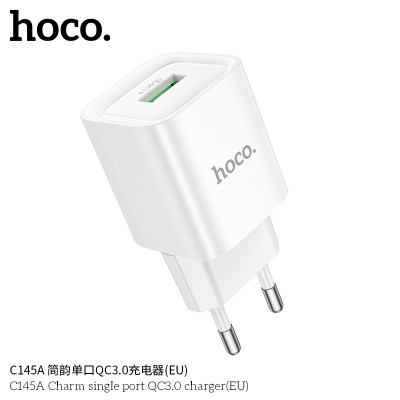 Hoco C145A Cargador 18W QC3.0 (1A)