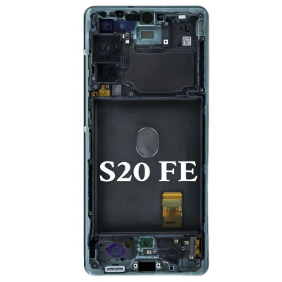 Pantalla Completa Original Servicepack Para Samsung S20 Fe (G780,G781, Con Marco Verde)
