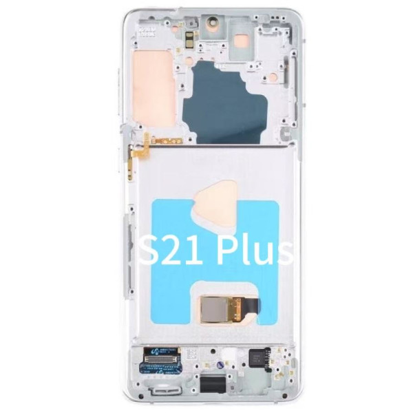 Pantalla Completa Original Servicepack Para Samsung S21 Plus G996 Con Marco Blanco