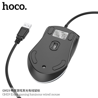 Hoco Gm19 Raton Con Cable Luminoso Para Juegos