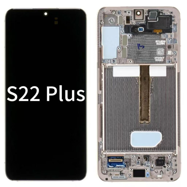 Pantalla Completa Original Servicepack Para Samsung S22 Plus S906 Con Marco Rosa