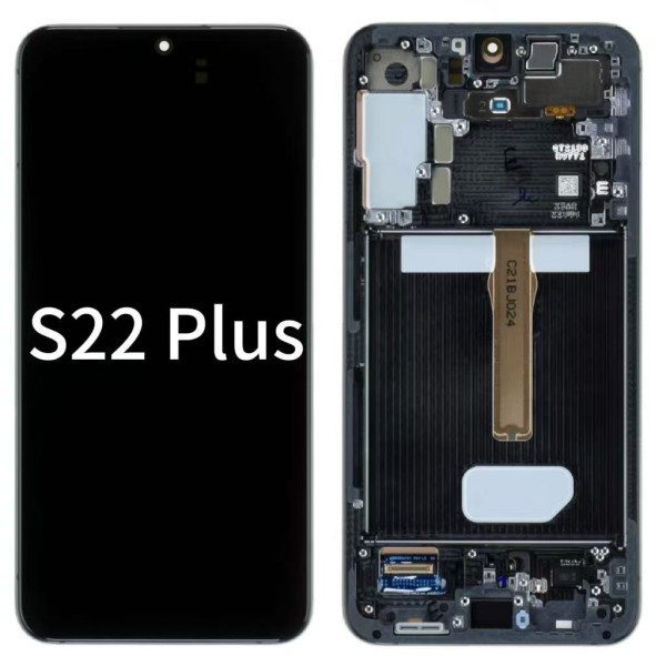 Pantalla Completa Original Servicepack Para Samsung S22 Plus S906 Con Marco Negro