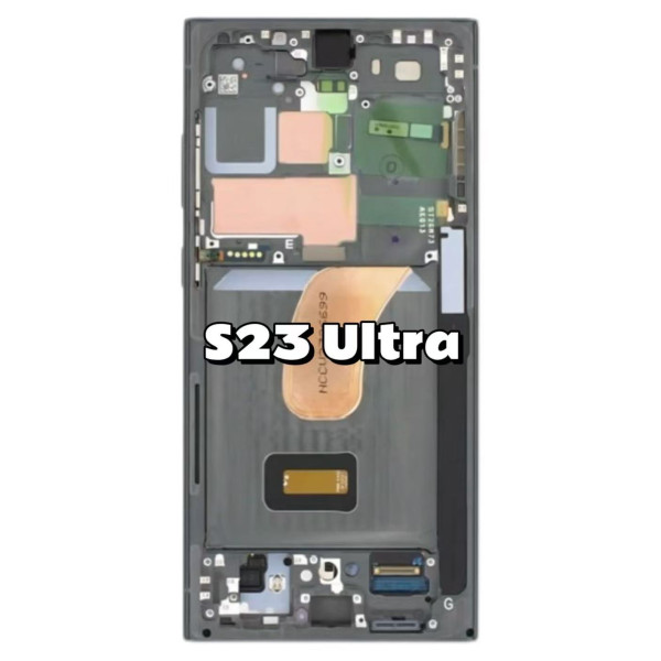 Pantalla Completa Original Servicepack Para Samsung S23 Ultra S918 Con Marco VERDE