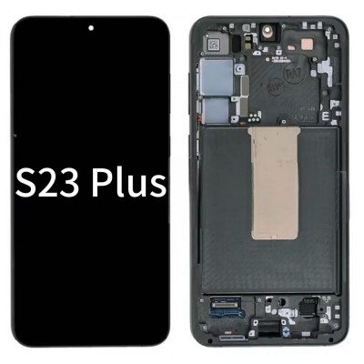 Pantalla Completa Original Servicepack Para Samsung S23 Plus S916 Con Marco Verde
