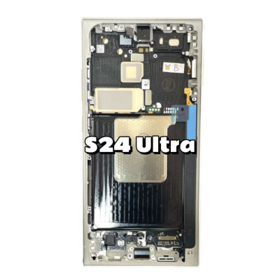 Pantalla Completa Original Servicepack Para Samsung S24 Ultra /S928 Con Marco PLATA