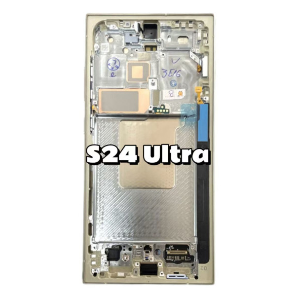 Pantalla Completa Original Servicepack Para Samsung S24 Ultra / S928 Con Marco ORO