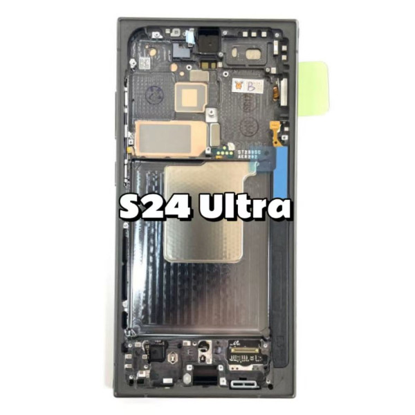 Pantalla Completa Original Servicepack Para Samsung S24 Ultra /S928 Con Marco NEGRO