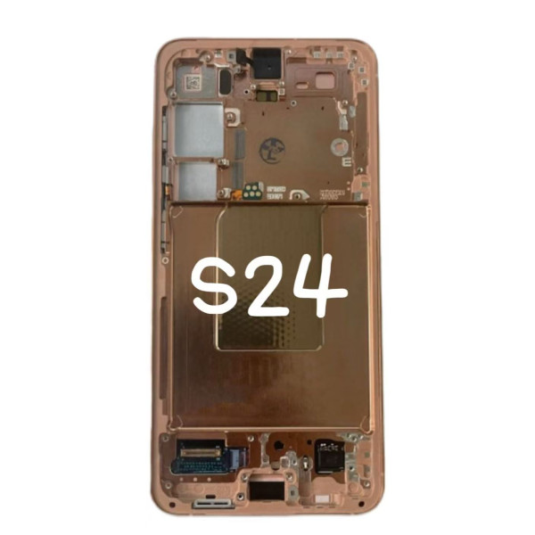 Pantalla Completa Original Con Marco Para Samsung Galaxy S24 (SM-S921B) ORO-ROSA