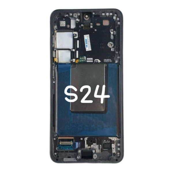 Pantalla Completa Original Servicepack Para Samsung Galaxy S24 (SM-S921B) Con Marco NEGRO