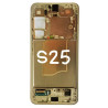 Pantalla Completa ⚫Original⚫ Servicepack Para Samsung S25 /S931 Con Marco Oro