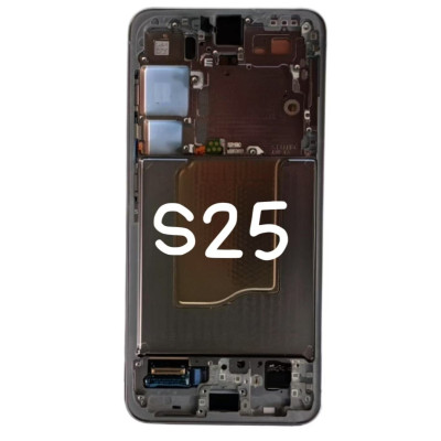 Pantalla Completa Original Servicepack Para Samsung S25 /S931 Con Marco Negro