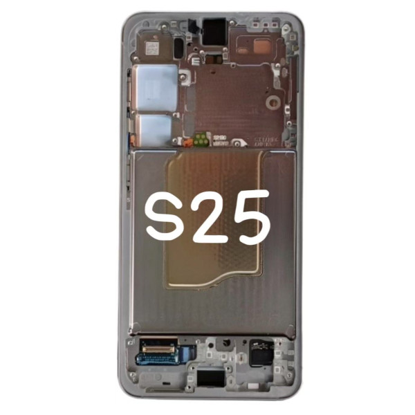 Pantalla Completa Original Servicepack Para Samsung S25 /S931 Con Marco Gris