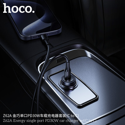Hoco. Z62A Cargador Coche 30W (C-C）
