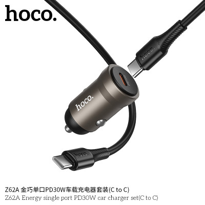 Hoco. Z62A Cargador Coche 30W (C-C）