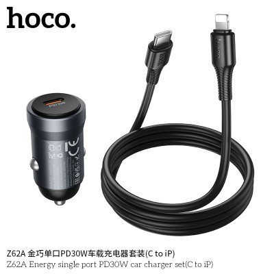 Hoco. Z62A Cargador Coche 30W (C-iP）