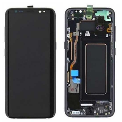 Pantalla Completa Reparada Para Samsung S8 Plus G955 Con Marco Negra