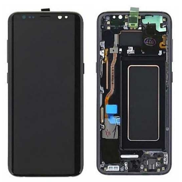 Pantalla Completa Reparada Para Samsung S8 Plus G955 Con Marco Negra