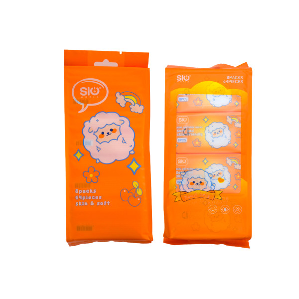 Mini Toallitas húmedas de 8 paquetes 64 unidades