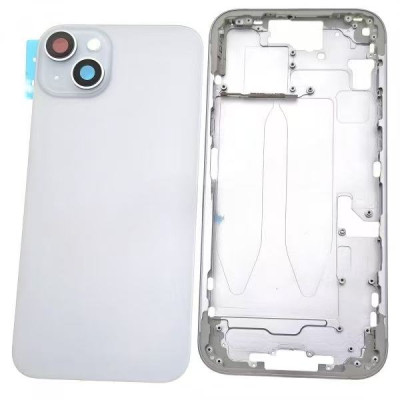 Chasis Con Tapa Trasera Para Iphone 15 Plus Blanco