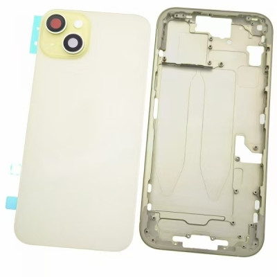 Chasis Con Tapa Trasera Para Iphone 15 Plus Amarillo