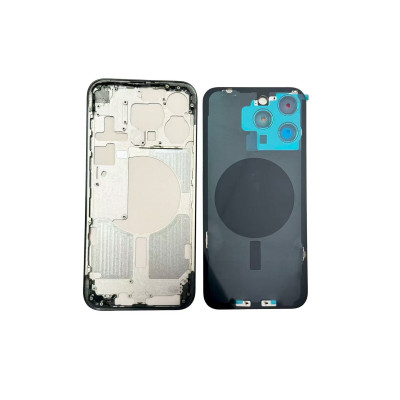 Chasis Con Tapa Trasera Para Iphone 15 Pro Max Negro