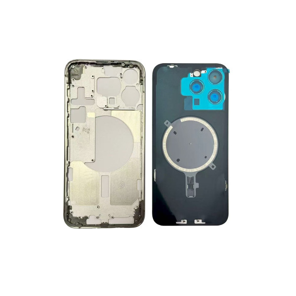 Chasis Con Tapa Trasera Para Iphone 15 Pro Max Blanco
