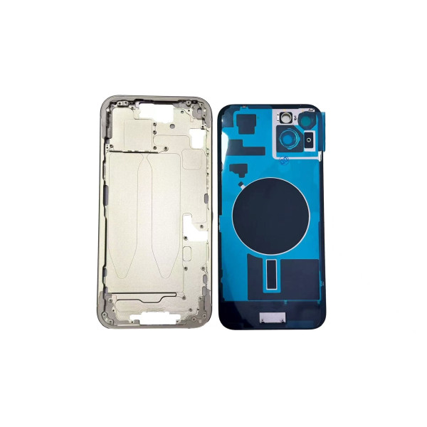 Chasis Con Tapa Trasera Para Iphone 15 Plus Amarillo