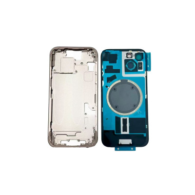 Chasis Con Tapa Trasera Para Iphone 15 Rosa