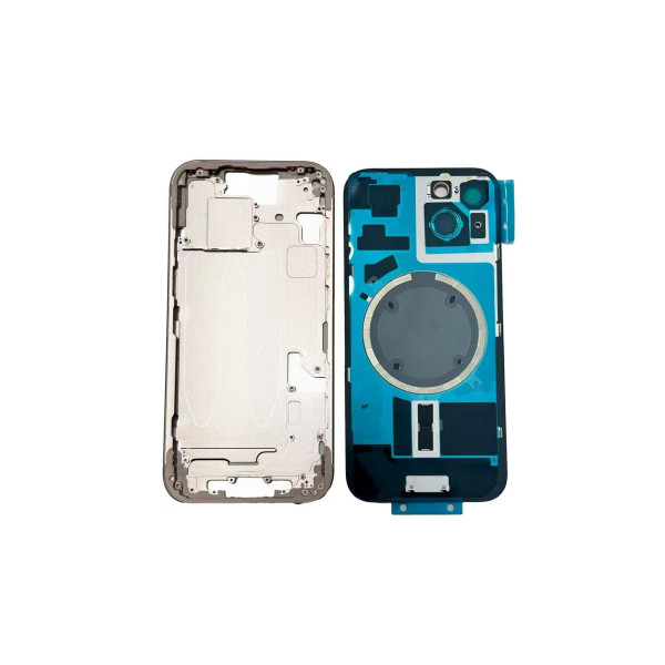 Chasis Con Tapa Trasera Para Iphone 15 Rosa
