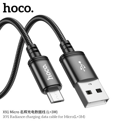 Hoco X91 Cable De Datos De Carga Radiance Para Micro L3M