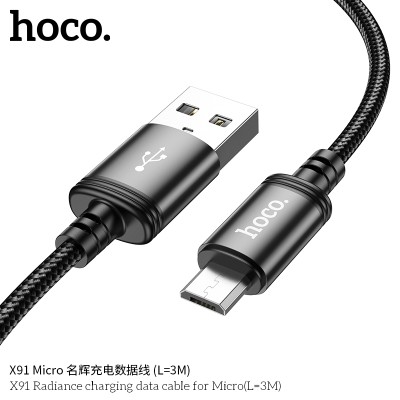 Hoco X91 Cable De Datos De Carga Radiance Para Micro L3M