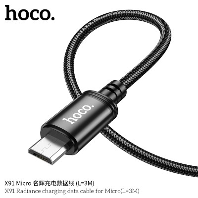 Hoco X91 Cable De Datos De Carga Radiance Para Micro L3M