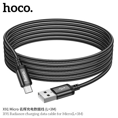 Hoco X91 Cable De Datos De Carga Radiance Para Micro L3M