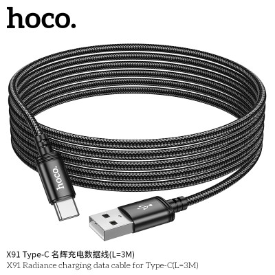 Hoco X91 Cable De Datos De Carga Radiance Para Tipo C L3M