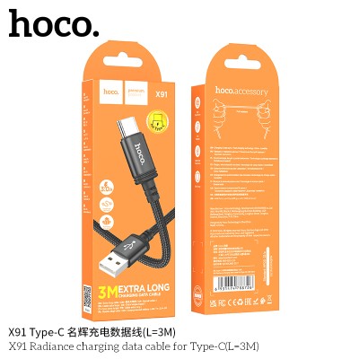 Hoco X91 Cable De Datos De Carga Radiance Para Tipo C L3M