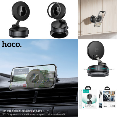 Hoco. H86 Soporte Magnetico Manual (Ventosa)