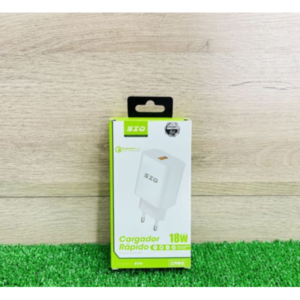 SIO CR02 Cargador Enchufe 18W