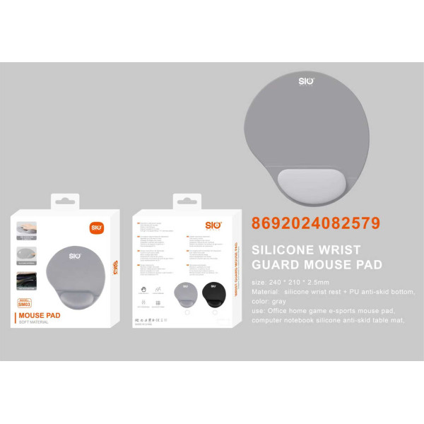 Sio SM03 Alfombrilla Raton Gris