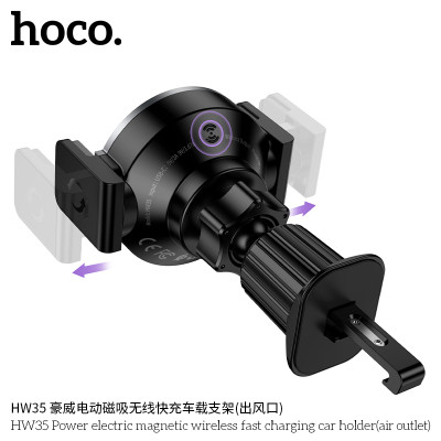 Hoco. HW35 Soporte Coche Inalambrico (Rejilla) Hoco. HW35 Soporte Coche Inalambrico (Rejilla)