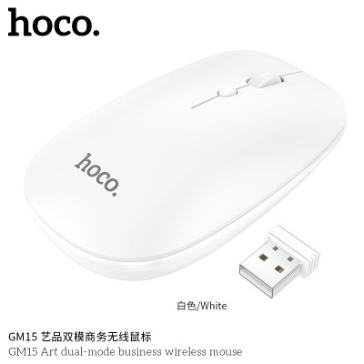 Hoco Gm15 Mouse Inalámbrico De Modo Dual, Conexión 2.4G / Bluetooth Boton 4D