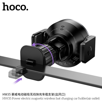 Hoco. HW35 Soporte Coche Inalambrico (Rejilla) Hoco. HW35 Soporte Coche Inalambrico (Rejilla)