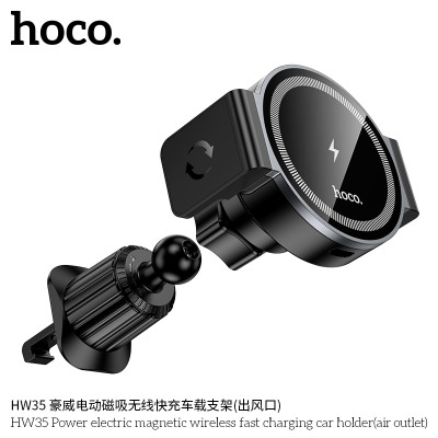 Hoco. HW35 Soporte Coche Inalambrico (Rejilla) Hoco. HW35 Soporte Coche Inalambrico (Rejilla)