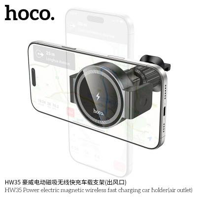 Hoco. HW35 Soporte Coche Inalambrico (Rejilla) Hoco. HW35 Soporte Coche Inalambrico (Rejilla)