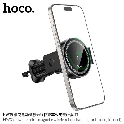 Hoco. HW35 Soporte Coche Inalambrico (Rejilla) Hoco. HW35 Soporte Coche Inalambrico (Rejilla)
