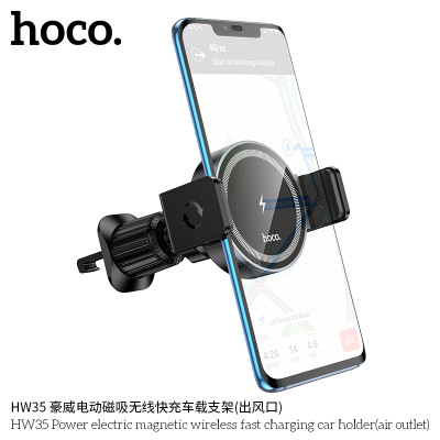 Hoco. HW35 Soporte Coche Inalambrico (Rejilla) Hoco. HW35 Soporte Coche Inalambrico (Rejilla)