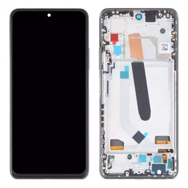 Pantalla Completa Original Servicepack Para Xiaomi Mi 11X Pro / Mi 11i / POCO F3 Con Marco Azul