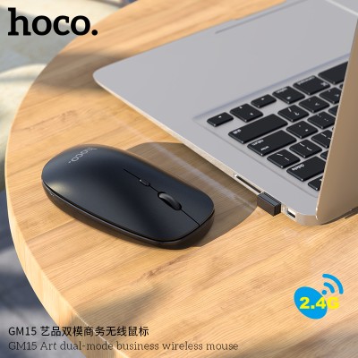 Hoco Gm15 Mouse Inalámbrico De Modo Dual, Conexión 2.4G / Bluetooth Boton 4D